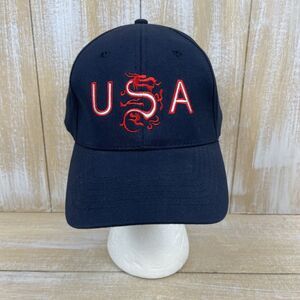 2001 World Dragon Boat Championship USA Dragon Logo Cap Hat Sz S/M